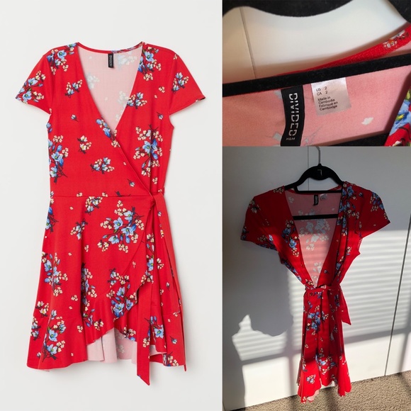 H&M Ruffled Wrap Dress - Picture 1 of 3